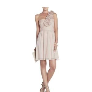 BCBG dress NWT, strapless, asymmetrical